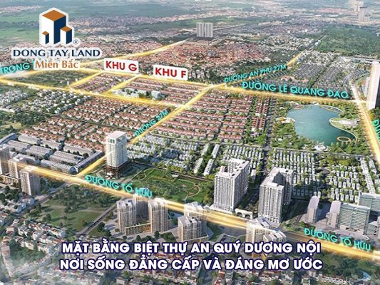 Mặt bằng biệt thự An Quý Dương Nội - Nơi sống đẳng cấp và đáng mơ ước