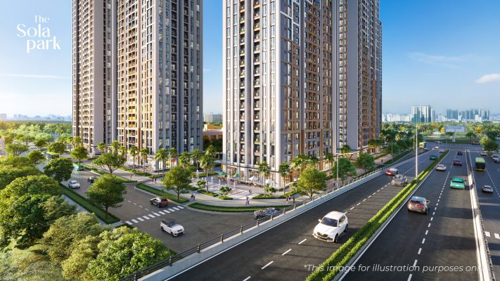 Cận cảnh sảnh tòa G2 và G3 The Sola Park